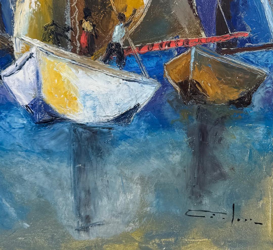 Dieudonné Cedor (1925-2010) 20"x12" Nature morte 1971 Huile sur carton non encadrée #1US-NY