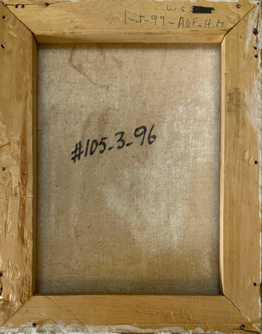 Ernst Louizor (Haïtien, 1938-2011) 20"x16" Scène de marché 1983 Huile sur toile Peinture #8-3-96MFN