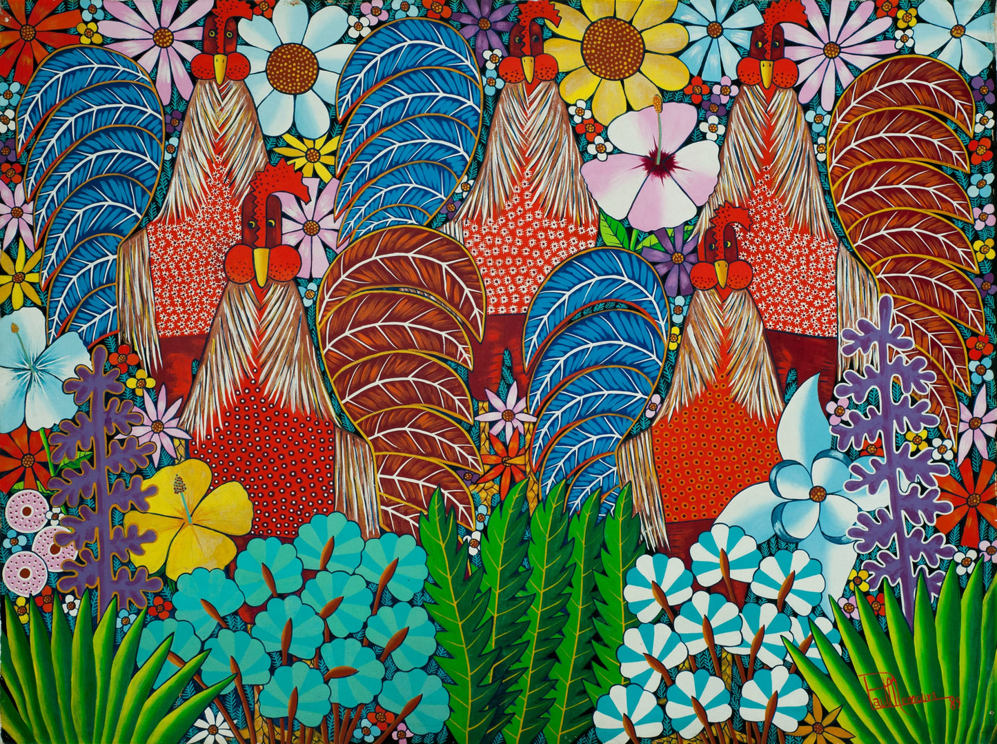 Paul Nemours 20"x24" Naturaleza muerta 1994 Óleo sobre lienzo #1-2-95MFN