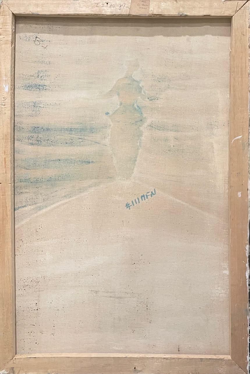 Damien Paul 24"x16" Vida diaria 1987 Óleo sobre lienzo#111MFN