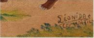 Rony Leonidas (1946-2012) 12x16 "Policía Rurale a Cormier" c1980 #1-2-95MFN