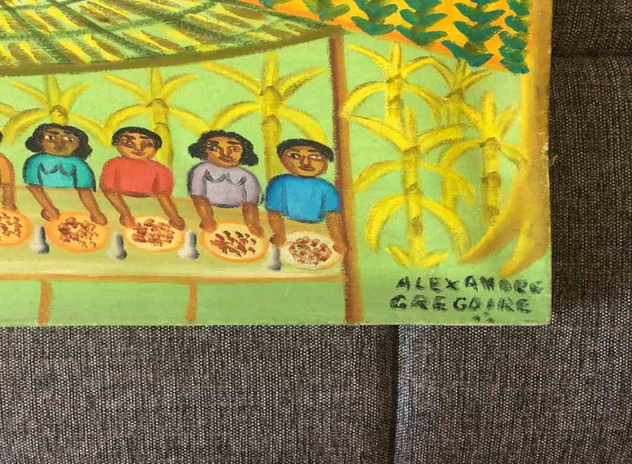 Alexandre Gregoire 16"x20" La cena Óleo sobre lienzo #7-2-95MFN
