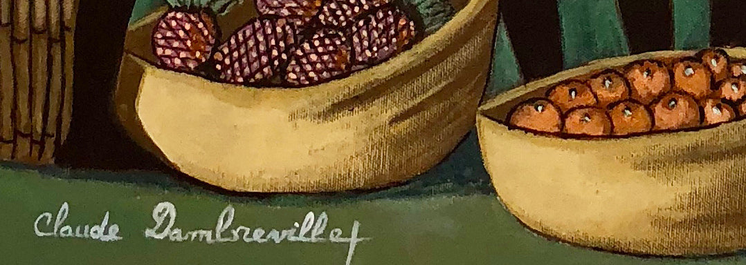 Claude Dambreville 24"x20" Negociación 2018 Acrílico sobre lienzo #16MFN