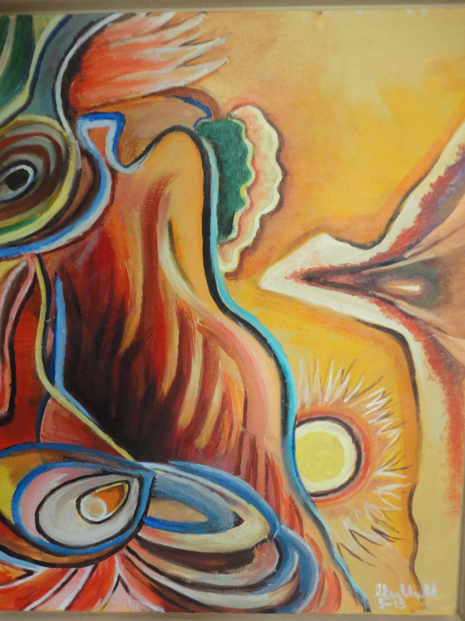 Micheline Dusseck 18"x15" Feminidad Óleo sobre lienzo #4CMD