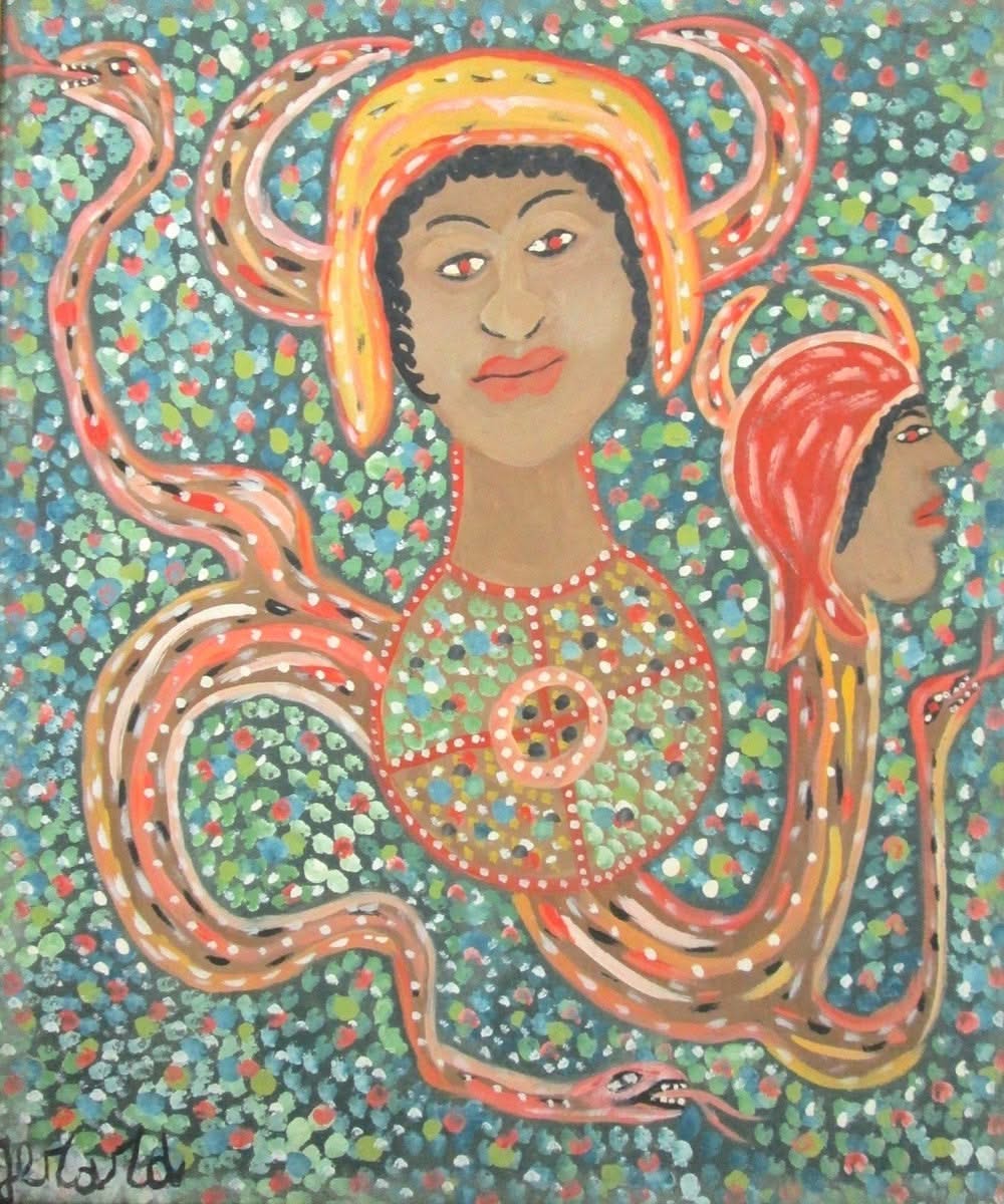 Gerard Fortune 24"x20 » Marassas 1991 Acrylique sur toile #J7-HA