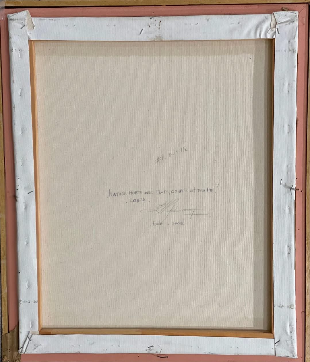 Herve Lebreton artwork with a signature on a beige background