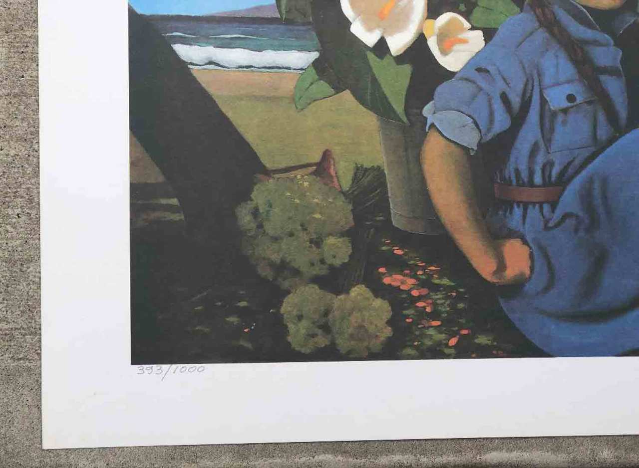 Jean-Claude Legagneur Póster firmado y edición limitada 22 3/8"x 27 1/4" #394/1000 en papel vitela