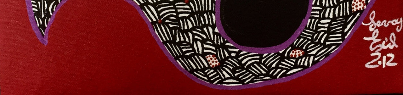 Levoy Exil 12"x12" Two Spirit and Eagle 2012 Acrílico sobre lienzo #4MFN