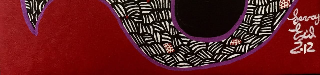Levoy Exil 12"x12 » Two Spirit and Eagle 2012 Acrylique sur toile #4MFN