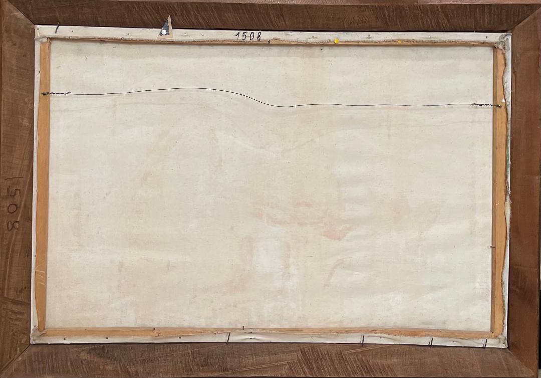 Raymond Malval 24"x36" La Siesta c1965 Óleo sobre lienzo #1LS-NY