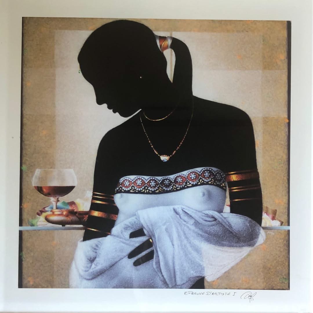 Emilcar Similien (SIMIL) 20"x20" Epreuve d'Artiste I | Artist's Proof On Paper Matted & Protected Under a Plexiglass #1MFN