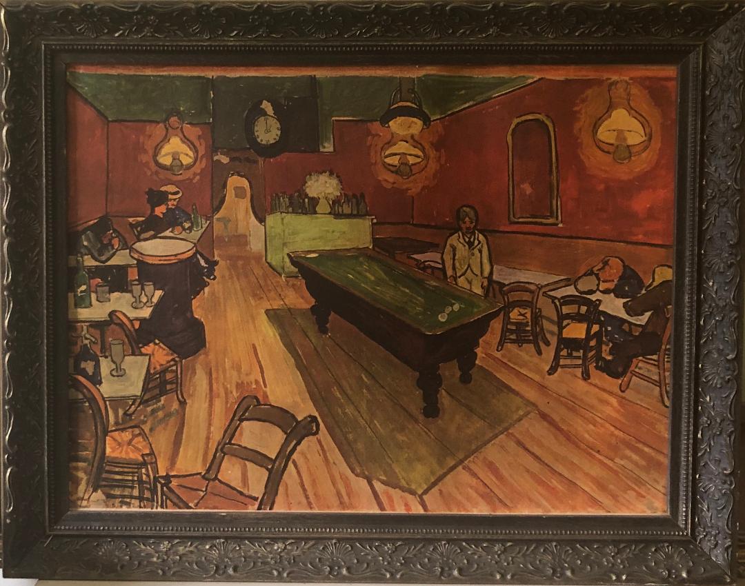 Artista desconocido 18"x24" La barra Óleo sobre cartón #1FC