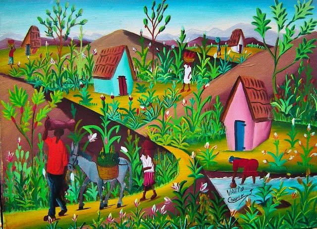 Valito Charles 12"x16" Rural Scene c1980 Oil on Canvas #9-2-95MFN