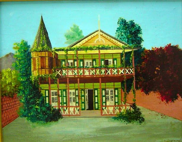 Galland Semerand 12"x16" Huile de pain d'épices sur toile #17-3-95MFN