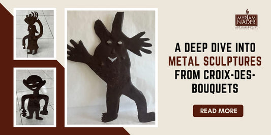 Croix-des-Bouquets Haitian metal wall sculpture of Georges Liautaud, recycled steel