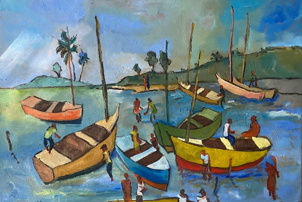 Georges Desarmes painting on canvas