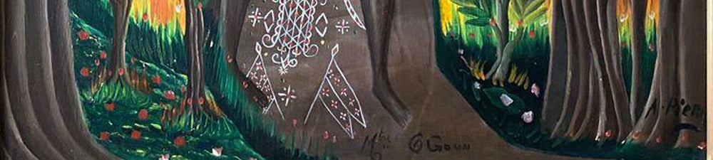 André Pierre (1914-2005) 36"x24" Les Trois Rois Huile sur toile #1-2-95GSN-NY