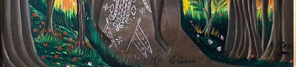 André Pierre (1914-2005) 36"x24" Les Trois Rois Huile sur toile #1-2-95GSN-NY