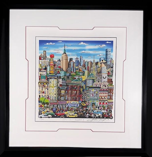 Charles Fazzino 26.5"x31.5" 1994 "Remembering 70s T.V" Mixed Media 3-D Graphic Art #1JN-MIA- Precio a consultar