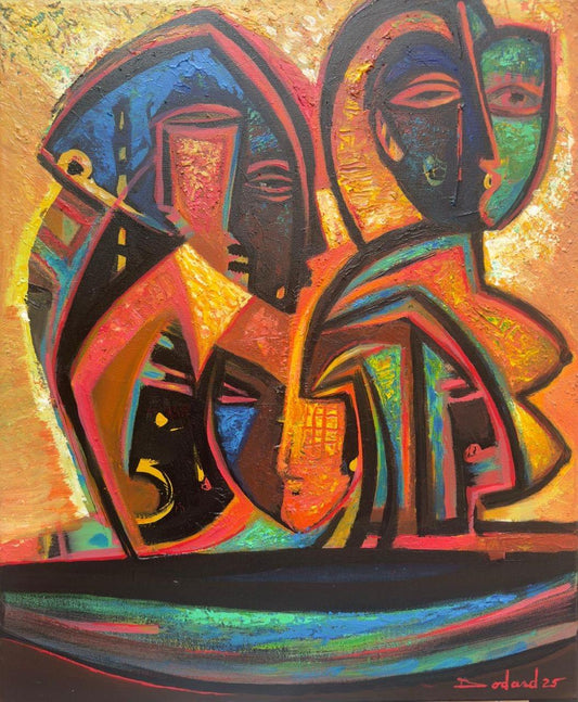 Philippe Dodard 24"x 20" Quête d'Espoir 2025 Acrylic on Canvas Unframed Painting #33JN-HA