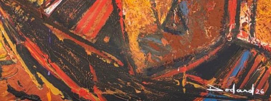 Philippe Dodard 36"x24" Beyond the Horizon  2026 Acrylic on Canvas Unframed Painting #37JN-HA