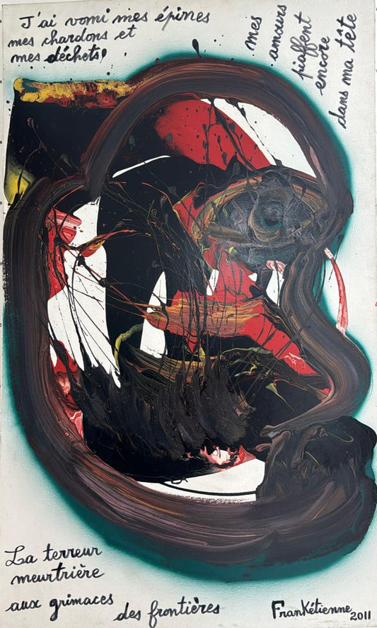 Franck Etienne 60"x36" Sin título 2011 Acrílico sobre lienzo #1GN-HA