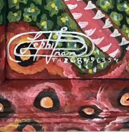 Frantz Zephirin 20"x16" The Odyssey of the Erzulies 2026 Oil on Board Encrusted Hand-Painted Framed Painting #36JN-HA