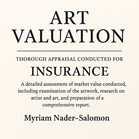 Art Valuation Fee For Insurance Appraisal