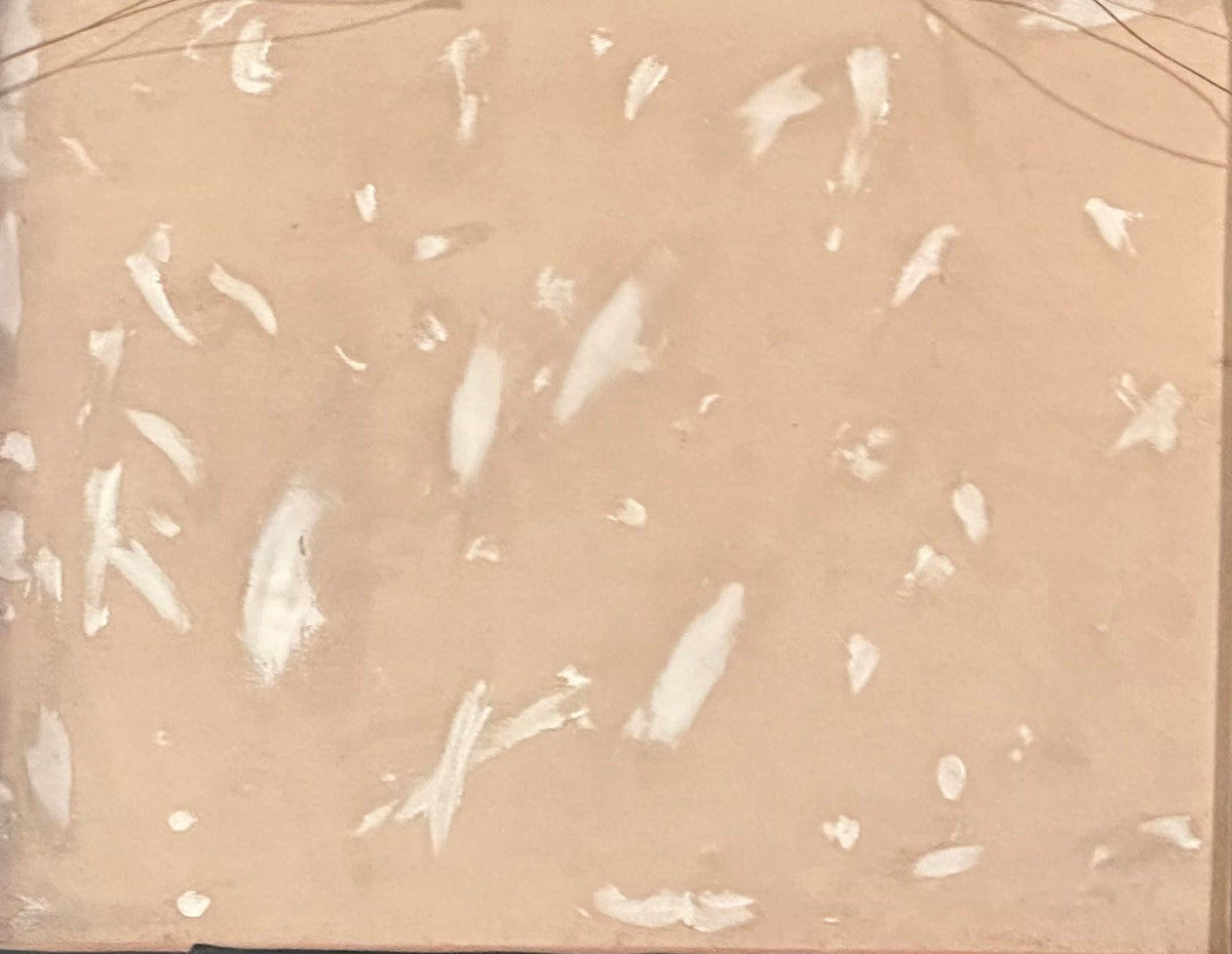 Joseph Jn-Gilles 20" x24" Market Day Crowd c1970 Oil on Canvas Unframed Painting #2GBC
