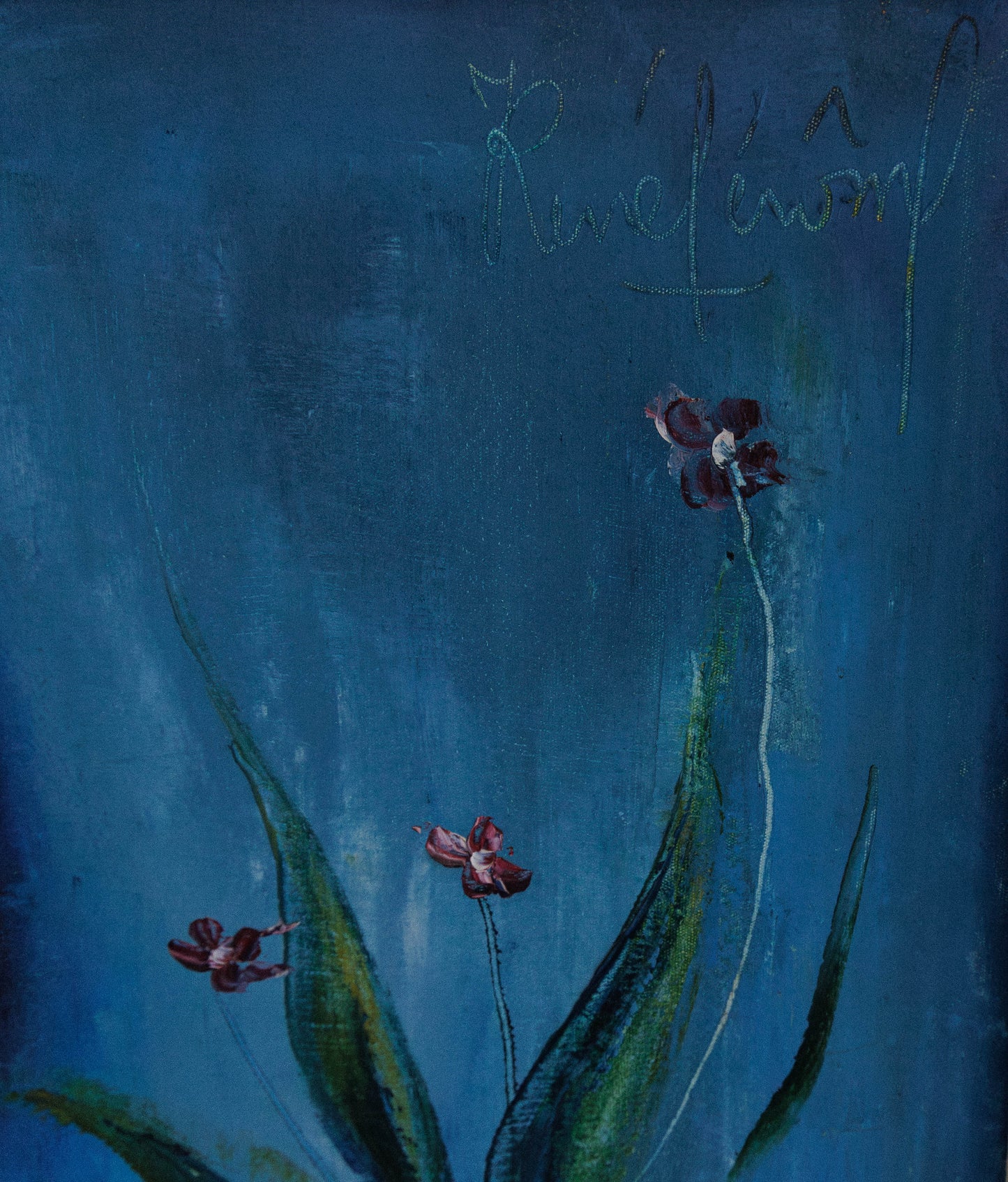 Jean-René Jérôme (1942-1991) 70"x44" Sans titre 1971 Peinture acrylique sur masonite- Fondation Marie &amp; Georges S. Nader #3-1-93GSN-HA