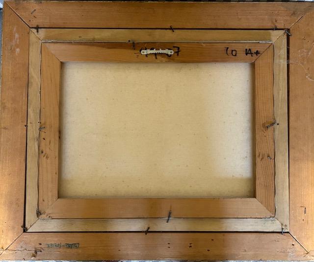 Yves Michaud 12"x16" Food Distribution 2001 Acrylic on Canvas Painting#1AK