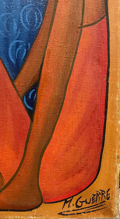 Maurice Guerre 24"x20" Comerciantes Óleo sobre lienzo #2-2-95MFN
