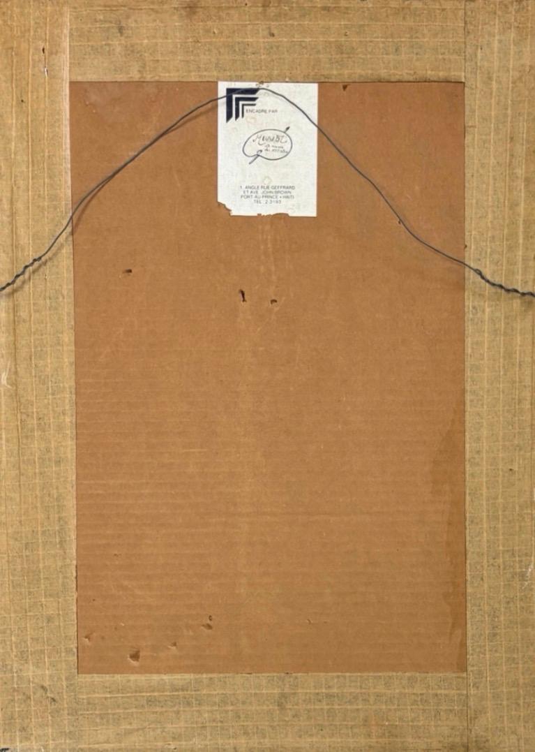 Roland Dorcely (1930-2017) 23"x17" Portrait 1973 Pencil On Paper Drawing Framed #5FDM