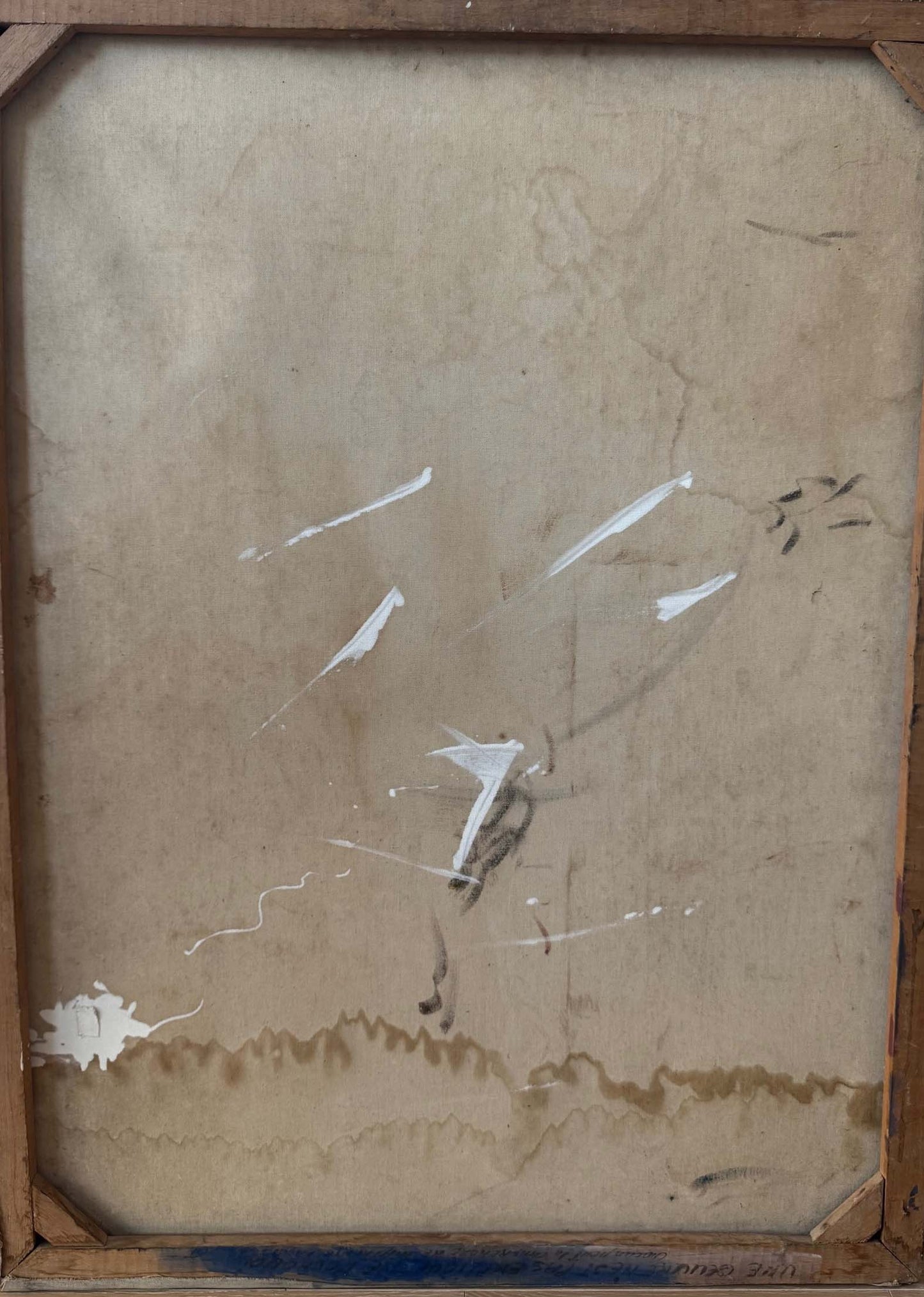 Saint-Louis Blaise (Haitian, 1956-1993) 40"x30"  Mystical Female Figure 1981 Oil on Canvas Unframed Painting #1CZ