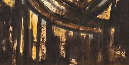 Jean-Claude Garoute "TIGA" (1936-2006) 24"x18" Imaginación 2004 Acrílico sobre lienzo #1EB