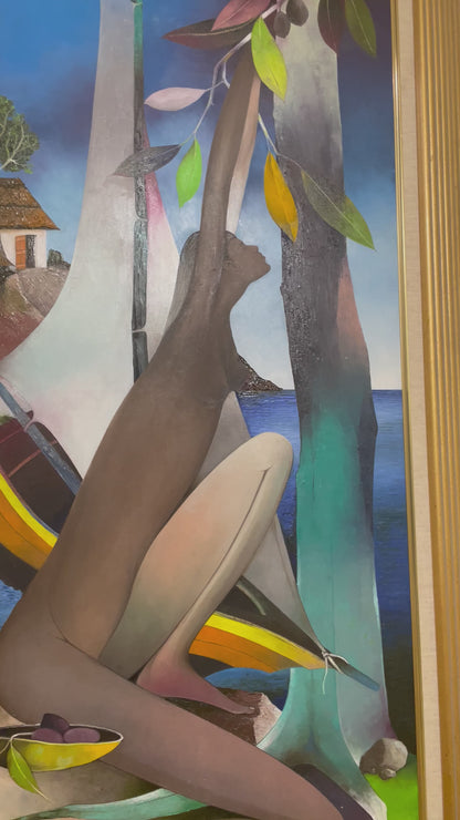 Jacques-Enguerrand Gourgue (1930-1996) 24"x20" Sin título Óleo sobre lienzo #9490GN-HA