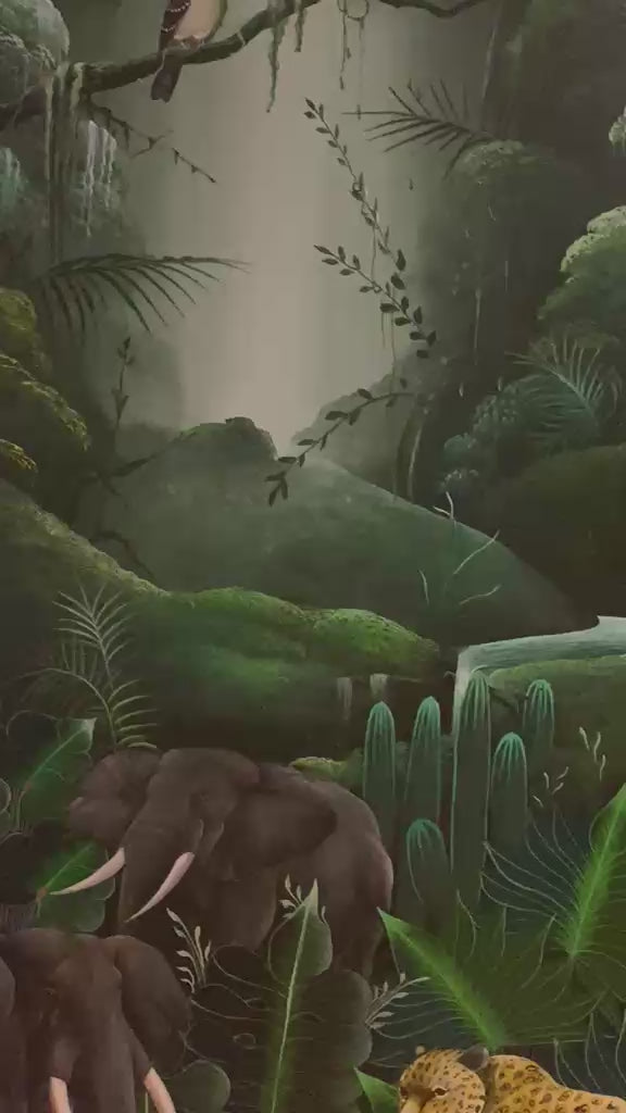 Video of Jacques Geslin painting 