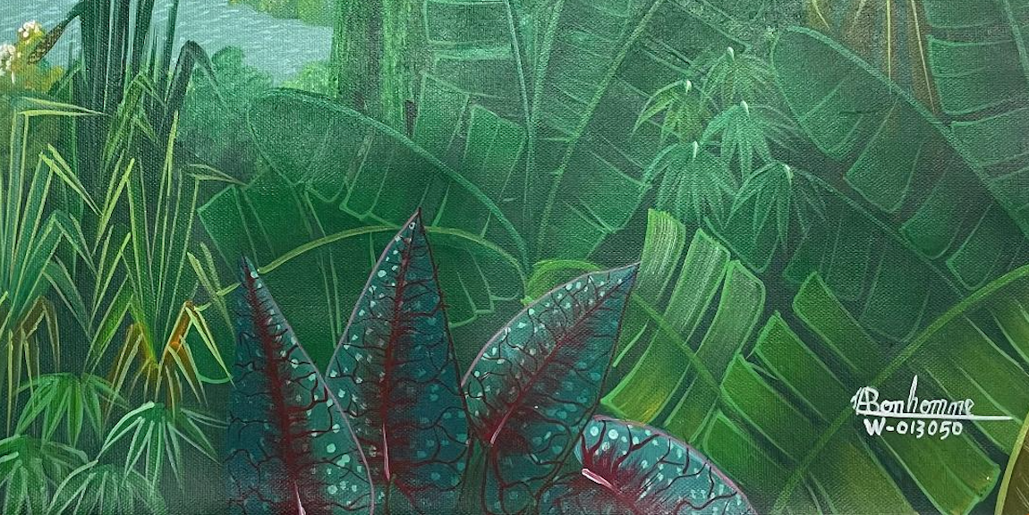 Albott Bonhomme 20"x16" El pájaro volador 2021 Acrílico sobre lienzo #15MFN