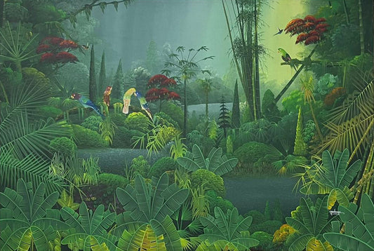 Albott Bonhomme 53"x78" Serenity Acrylic on Canvas #2GN-HA- Precio a consultar