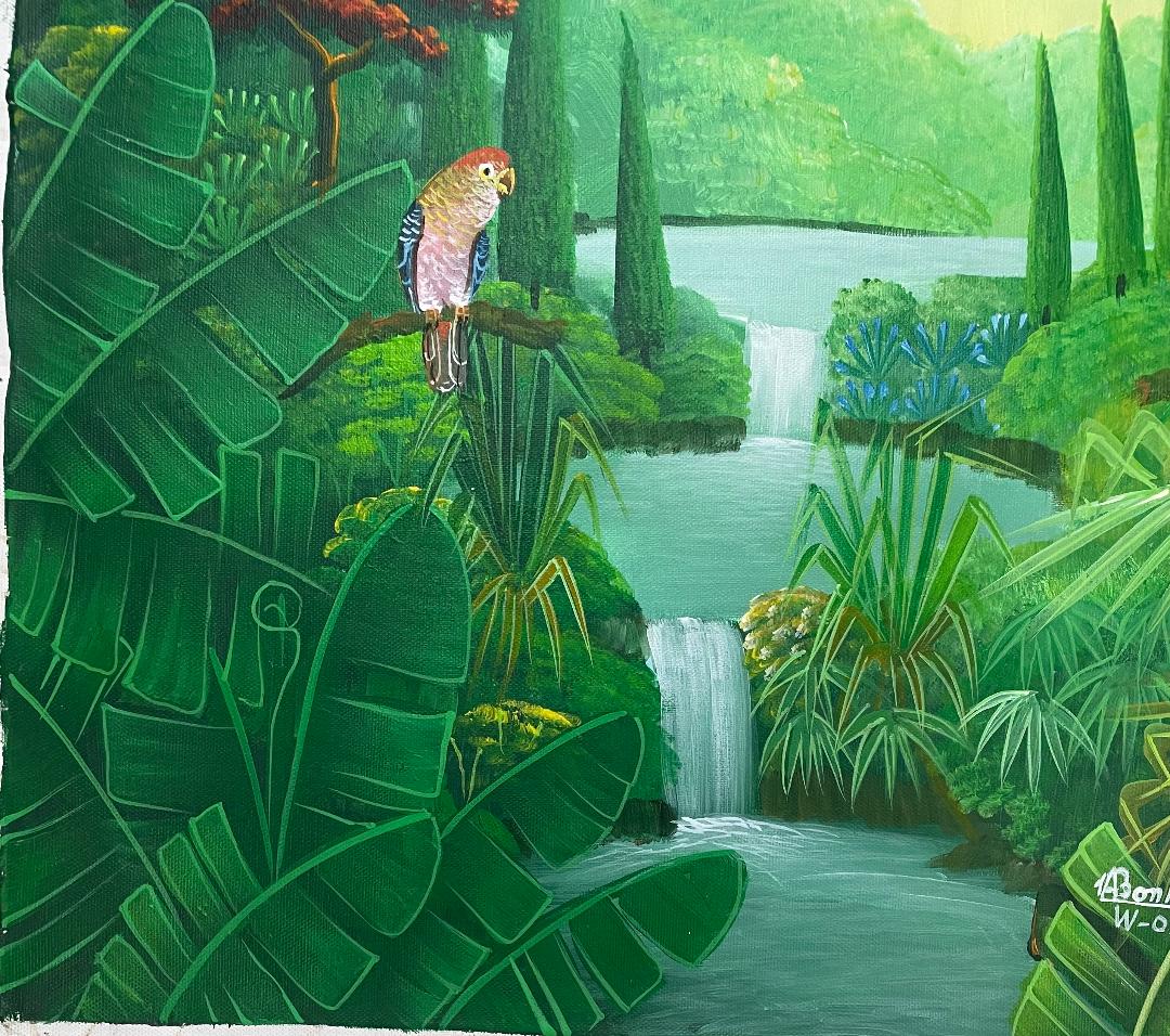 Albott Bonhomme 20"x16" Los pájaros en reposo 2021 Acrílico sobre lienzo #16MFN
