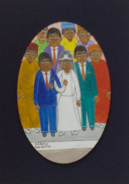 Seymour Bottex 10"x8" La Boda Óleo sobre Masonite #2301GN-HA