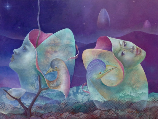 Albert Desmangles 30"x40" Gemelos Acrílico sobre Lienzo #9540GN-HA