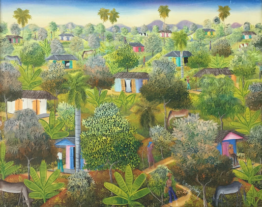 Ossey Dubic (1944-2012) 16"x20" Paisaje Óleo sobre lienzo #4-3-96GN-HA