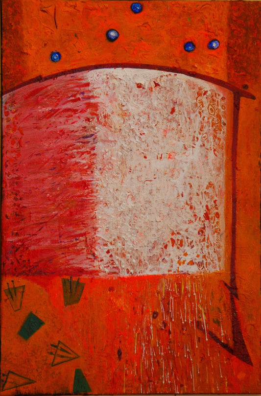Pascal Smarth 30"x20" Envolee - Etude#4 Acrílico sobre Lienzo 2014