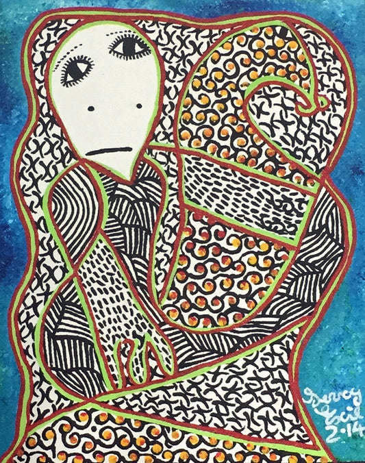Levoy Exil 10"x8" One Tangled Spirit 2014 Acrílico sobre lienzo #1MFN