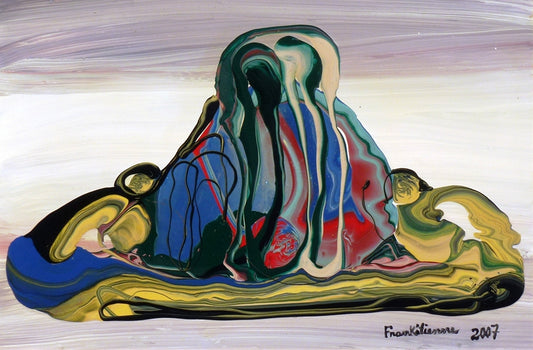 Franck Etienne- Franketienne 24"x16" Ternura 2007 Óleo sobre Masonite #1EB