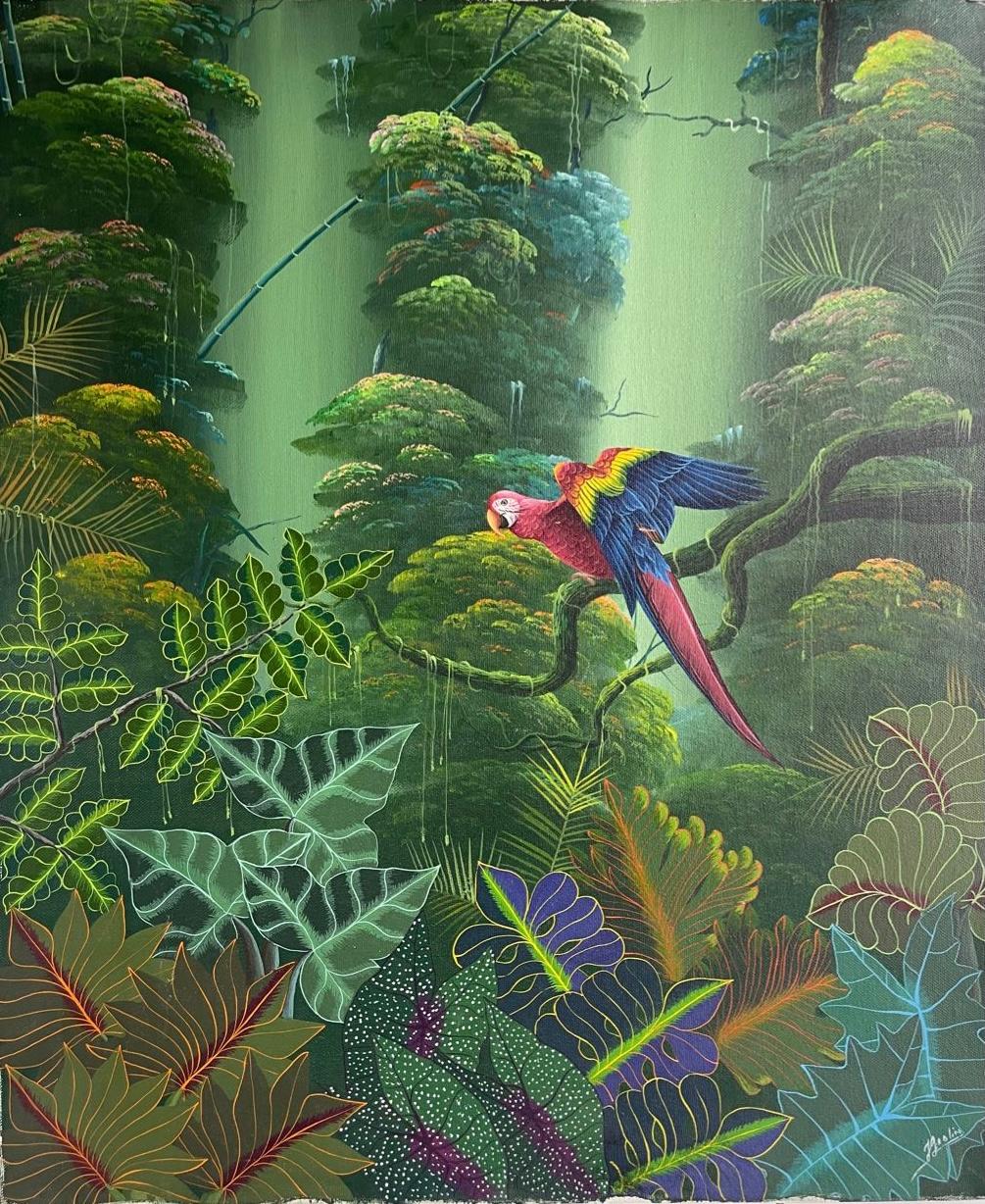 Jacques Geslin 20"x24" Paraíso Óleo sobre lienzo #2070GN-HA
