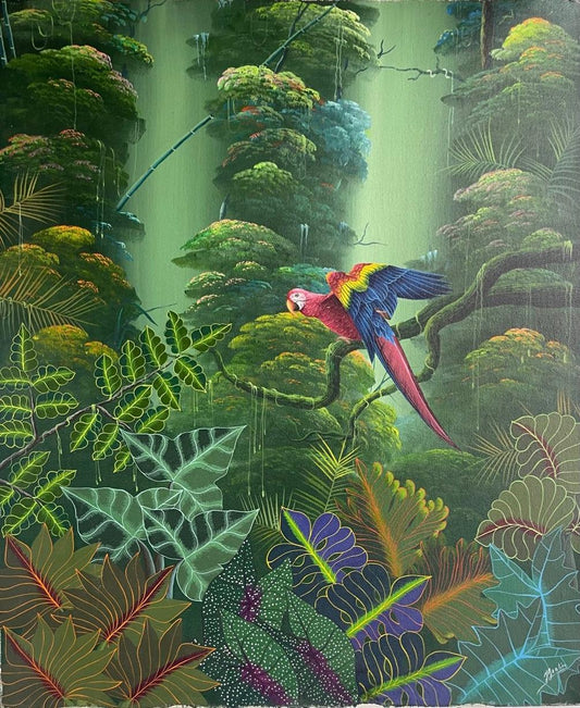 Jacques Geslin 20"x24" Paraíso Óleo sobre lienzo #2070GN-HA