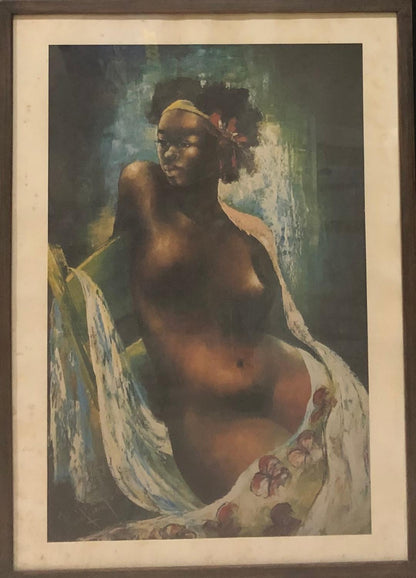 Jean-René Jérôme 24"x16" Impresión desnuda sobre papel enmarcado bajo vidrio #3FC