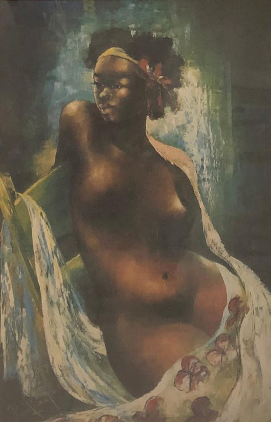 Jean-René Jérôme 24"x16" Impresión desnuda sobre papel enmarcado bajo vidrio #3FC